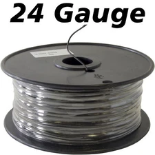 1,000 Feet 24 Gauge Stranded Hook-up Wire (Black)