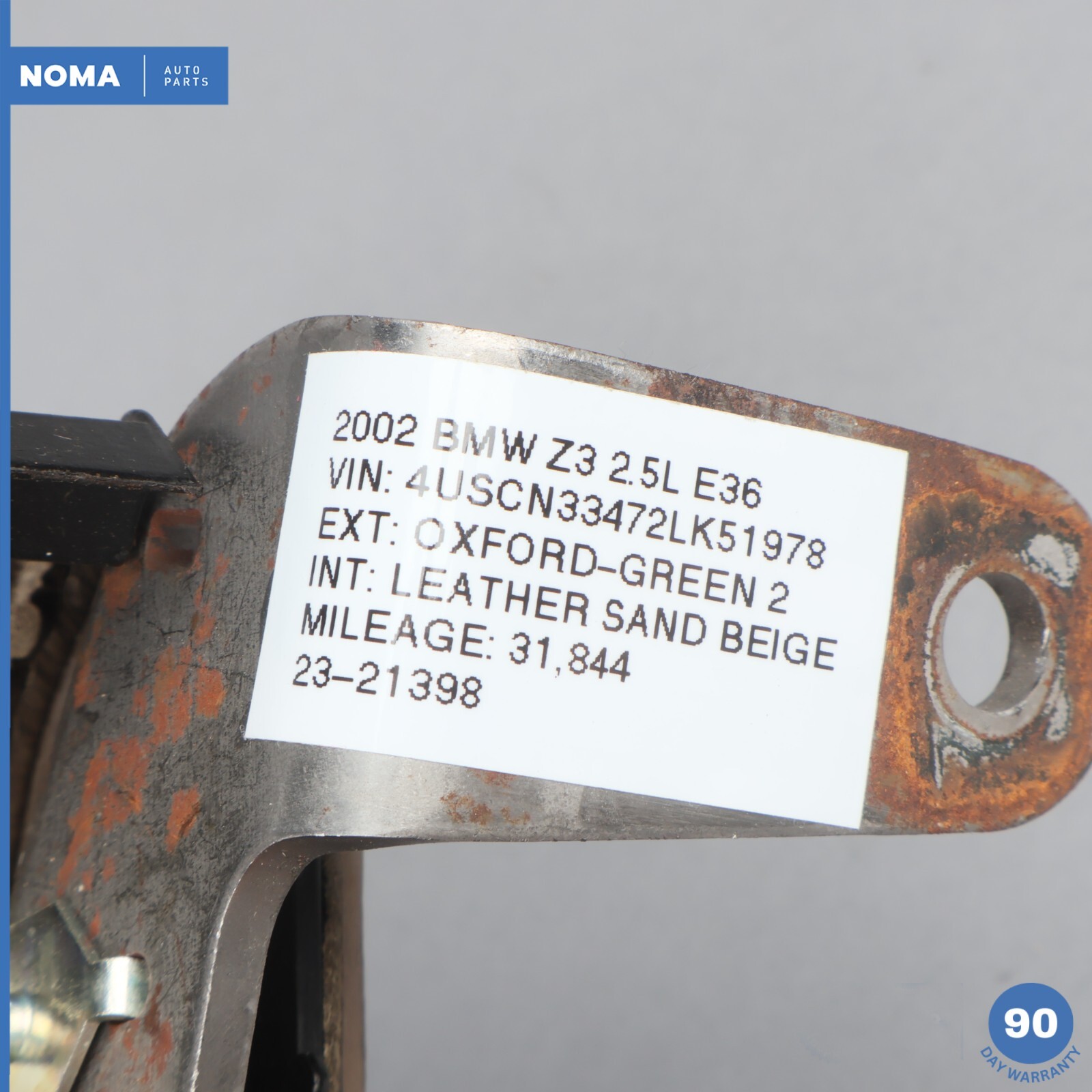 9902 BMW Z3 E36 Handbrake Hand Brake Lever Leather Boot w/ Beige