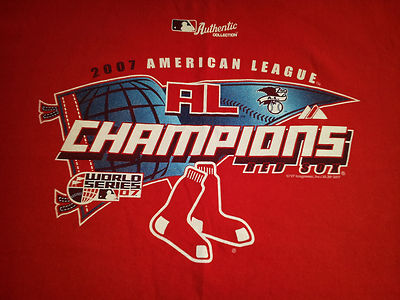 Boston Red Sox T Shirt L Large MLB EUC Majestic 2007 AL Boston Red Sox T Shirt L Large MLB EUC Majestic 2007 AL