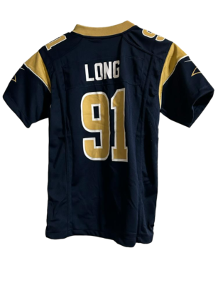 Nike Youth St. Louis Rams Long #91 V-Neck Short Sleeve