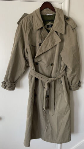 Herhaal Resultaat Peave hugo boss mens trench coat army Green Made In Portugal | eBay