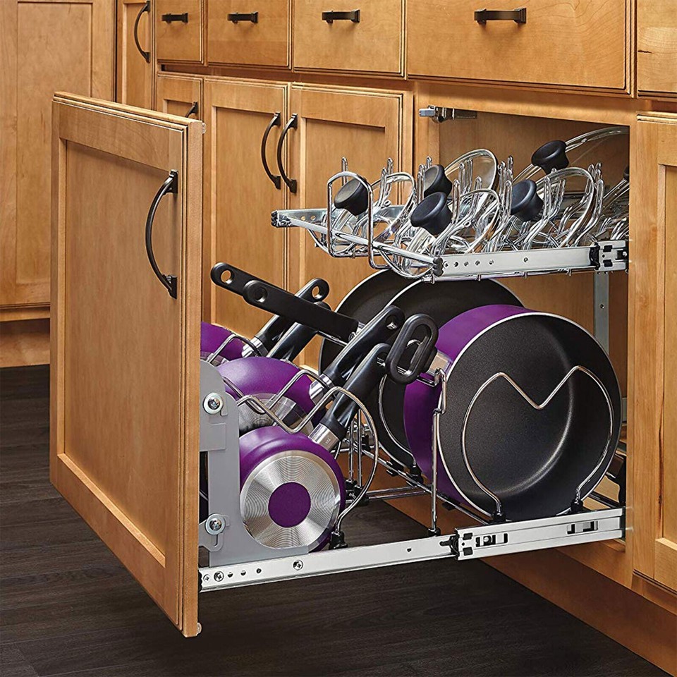 Rev-A-Shelf 5WB-DMKIT Door Mount Kit for Kitchen Cabinet Pull Out Wire ...