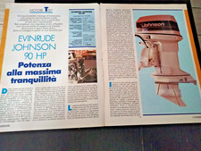 1990 EVINRUDE JOHNSON 90 HP CARATTERISTICHE MOTORE TEST VINTAGE ARTICOLO