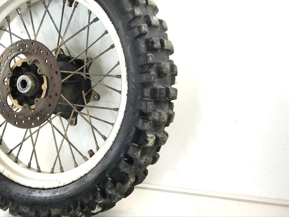 87 KTM 350 250 350GS OEM Rear Wheel Rim Hub Spokes Rotor Tire 18" - Image 3 of 4