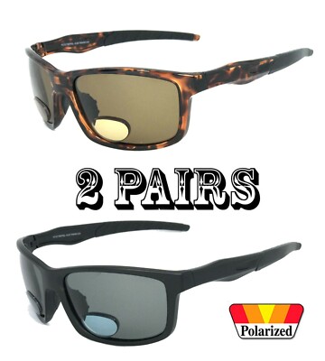 Polarized Bifocal Vision Reader Reading Glasses Sunglasses Smoke or Amber Lens