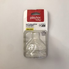 Playtex Naturalatch Comfort Nipples Fast Flow 6m Pack of 3 BRAND NEW Most