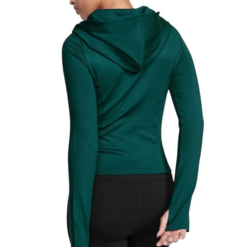 UNDERCOVER Felpa con cappuccio Victoria's Secret Essential a maniche lunghe verde scuro taglia XS