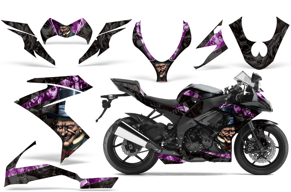 Streetbike Graphic Stickers Decals For Kawasaki Ninja ZX10 2008