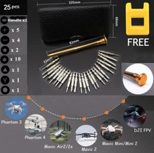 25PCS Magnetic Screwdriver Set Precision Repair Tool Kit for PC Watch Camera Tab