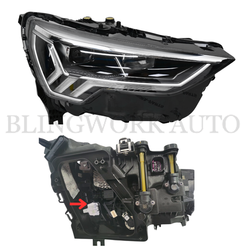 83A941475 LED Turn Signal/DRL Headlight Module for 2019-2025 Audi Q3 Sportback - Picture 4 of 5