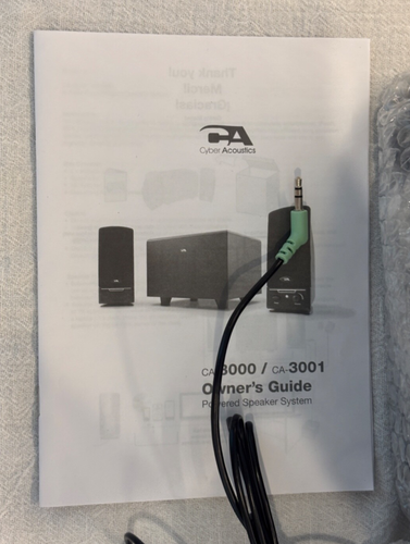 Cyber Acoustics Audio CA-3001 Sound System NIB FREE SHIPPING - 第 5/6 張圖片
