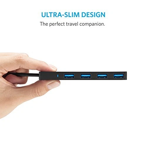 Anker USB3.0 Ultra Slim 4-port USB hub high-speed hub lightweight and compact - Image 3 of 4