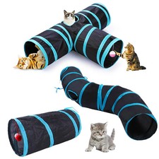 Faltbarer Katzentunnel Spielzeug Katzen-Tunnel T-Pass Heimtierbedarf