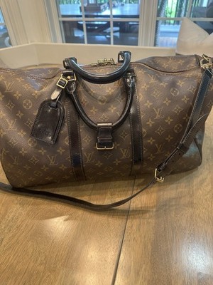 Louis Vuitton Monogram Keepall 50 Bandoulière Vintage Customized