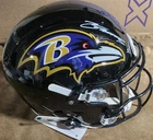 Zay Flowers Baltimore Ravens Autographed Football Helmet Beckett Authenticated
