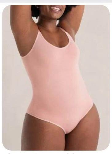 Shapermint Essentials Size Small Rose All Day Everyday Scoop Neck Bodysuit