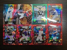 MLB Panini Prizm Prizmatic, Firework, Red Ice, Green Lot Of 8 Cards  Pack Fresh