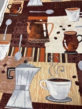 Coffee-Themed Cotton Quilting Fabric Windham Fabric 51174 1/2 yard x 44"