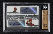 2007 Finest Dual Rookie Moments /74 Kendrys Morales Mike Napoli BGS 9.5 Auto e8i