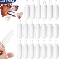 Dog Toothbrush Finger Brush Kit Microfiber Cleaning Tool Pets 5 Finger Design US