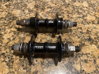 Vintage 90's GT Dyno BMX Mohawk Hubs 48h Black Mid School Race Freestyle Sealed