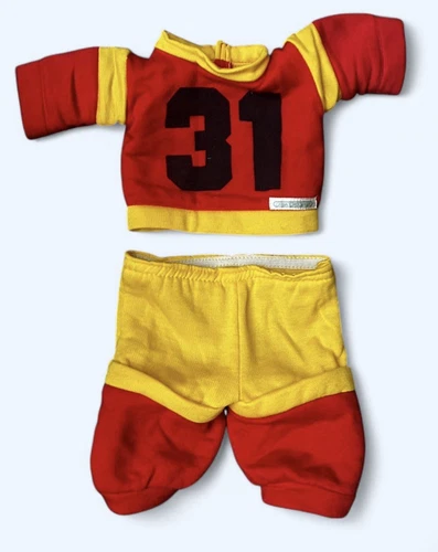 Vintage Cabbage Patch Kids 31 TRACK SUIT RED YELLOW Doll Clothes Outfit Pants