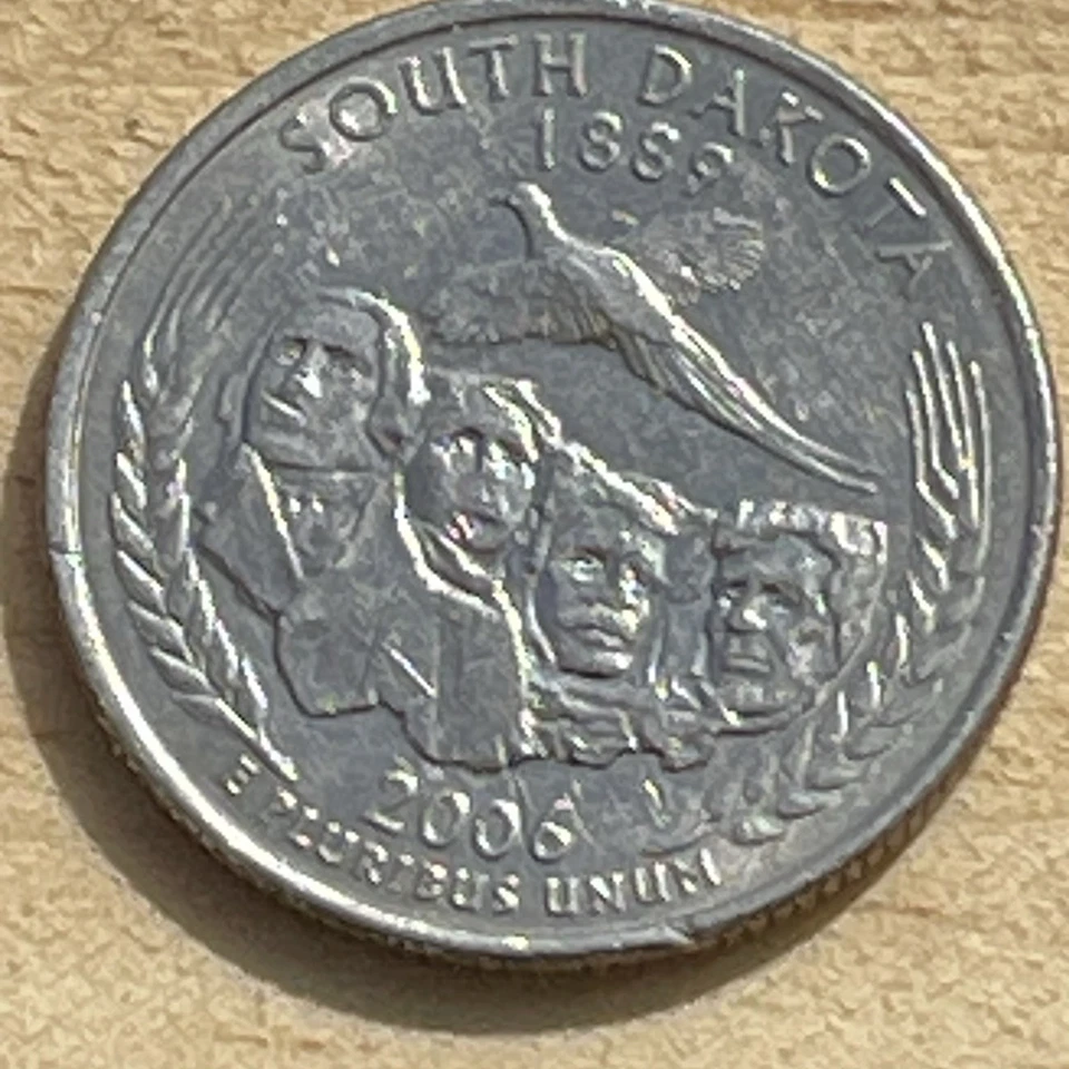 2006 South Dakota State Quarter Major Obverse Error !! And Double Ear And DD - Image 2 of 4