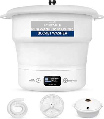 PUCWM44.5 Portable Mini Washing Machine   Folding Bucket Washer for Clothes & La