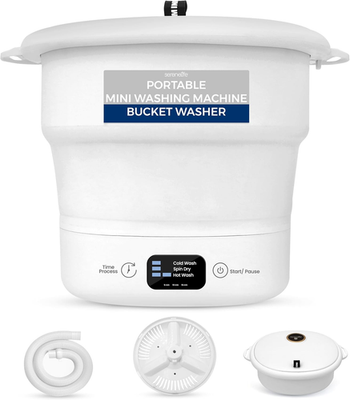 #ad PUCWM44.5 Portable Mini Washing Machine – Folding Bucket Washer for Clothes amp; La $159.99