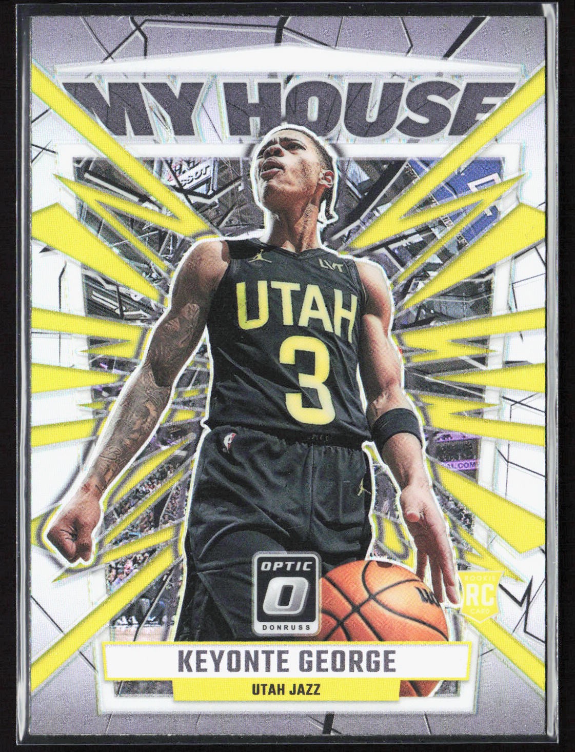 2023-24 Donruss Optic Keyonte George My House Holo Prizm Rookie #4 Utah Jazz