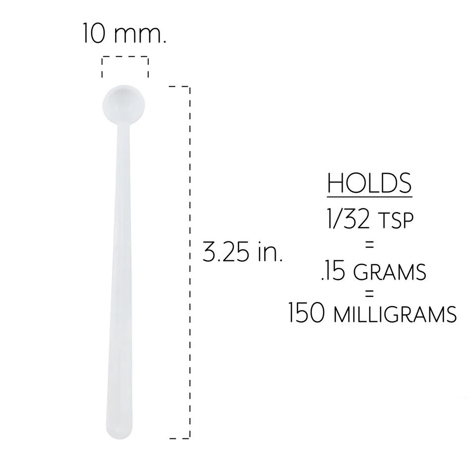 Mini Scoops Measuring Spoons 24pk, Micro 1/32 Teaspoon or 150 MG Measure - Image 4 of 4