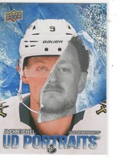 25-26 UPPER DECK 2 UD  PORTRAITS SPECKLE # P-55 JACK EICHEL VEGAS GOLDEN KNIGHTS