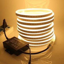 220V 240V LED Strip Neon Flex Rope Light Waterproof Flexible Outdoor Lighting UK