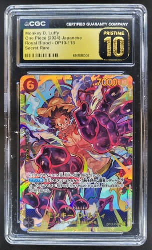 2024 ONE PIECE JP MONKEY D. LUFFY SECRET RARE OP10-118 CGC 10 PRISTINE C RC7 - Bild 1 von 2