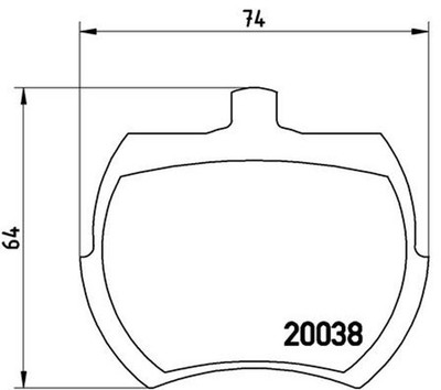 Bremsbelagsatz Scheibenbremse PRIME BREMBO P 52 002 für AUSTIN INNOCENTI ROVER 2