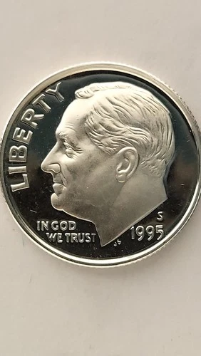 1995-S United States Proof Silver, Roosevelt Dime