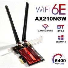 FENVI Intel AX210NGW WiFi 6E PCIe Card AX5400 BT5.4 Tri-Band for Desktop Adapter