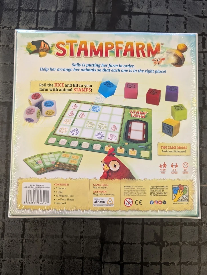 Stampfarm Board Game Ages 6 & Up 2-5 Players DV Games Brand New Sealed - Image 2 of 2
