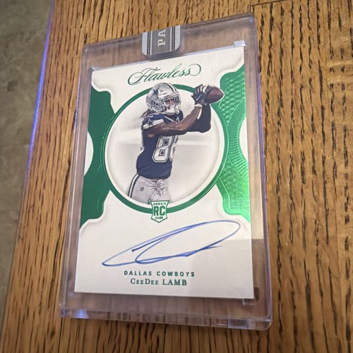 2020 Panini Flawless CeeDee Lamb 1/1 Auto  Rookie Card