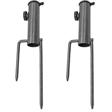 Waziaqoc 2 Pcs Patio Umbrella Steel Anchor, Heavy Duty Metal Umbrel... Fast Ship