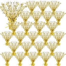 26 Pcs Metallic Foil Spray Centerpiece Christmas Party Star Table Decoration ...
