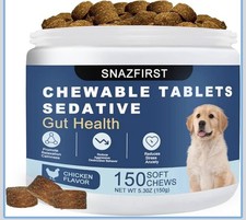 Calming Chews for Dogs Anxiety Relief, Dog Stress Relief Melatonin Sleep Aid.