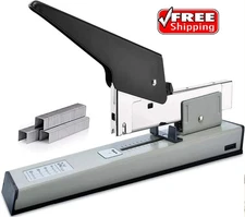 - Heavy Duty Stapler with 1000 Staples, 100 Sheet High Capacity, Office