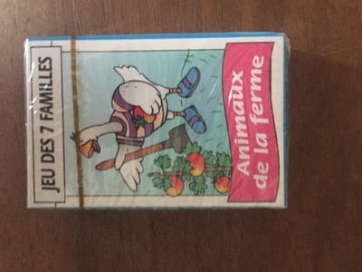 JEU DE CARTES 7 SEPT FAMILLES animaux de la ferme cofalu NEUF SOUS FILM - Photo 1/2