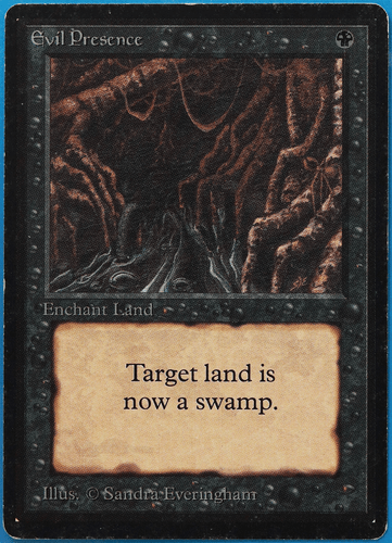 Evil Presence Beta PLD Black Uncommon MAGIC GATHERING CARD (ID# 500744) ABUGames - Picture 1 of 2