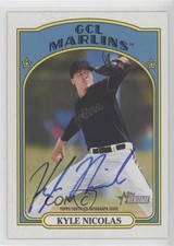 2021 Topps Heritage Minor League Edition Real One Kyle Nicolas #ROA-KN Auto sh7