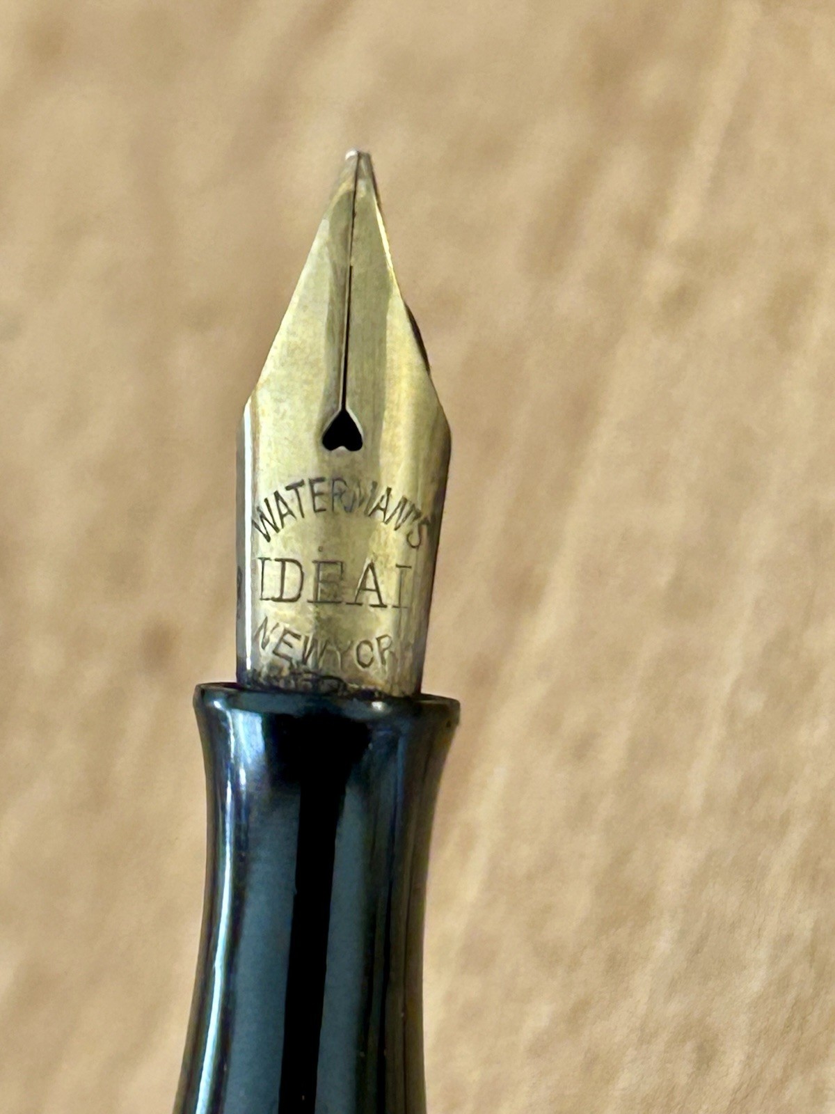 Antique Waterman 0852 1/2V BCHR Gold Filled Ring Top Fountain Pen Pat 1903 w/Box