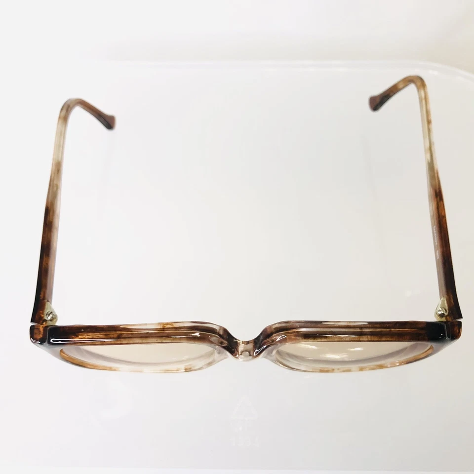 Gafas VRG Años 70 80 Monturas RX Gafas De Gran Tamaño 54 17 Marrón Retro Acetato SRO Foto 3 de 4