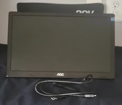 AOC E1659FWU 15.6 Inch Ultra Slim FHD 1366x768 USB 3.0 Powered Portable Monitor