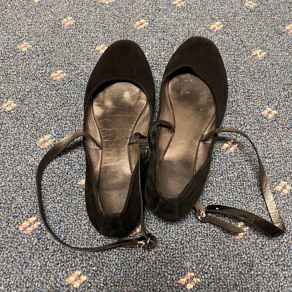 Безымянные женские балетки размер 7B с ремешком Mary Jane вибрационная подошва натуральная кожа - Изображение 3 из 4